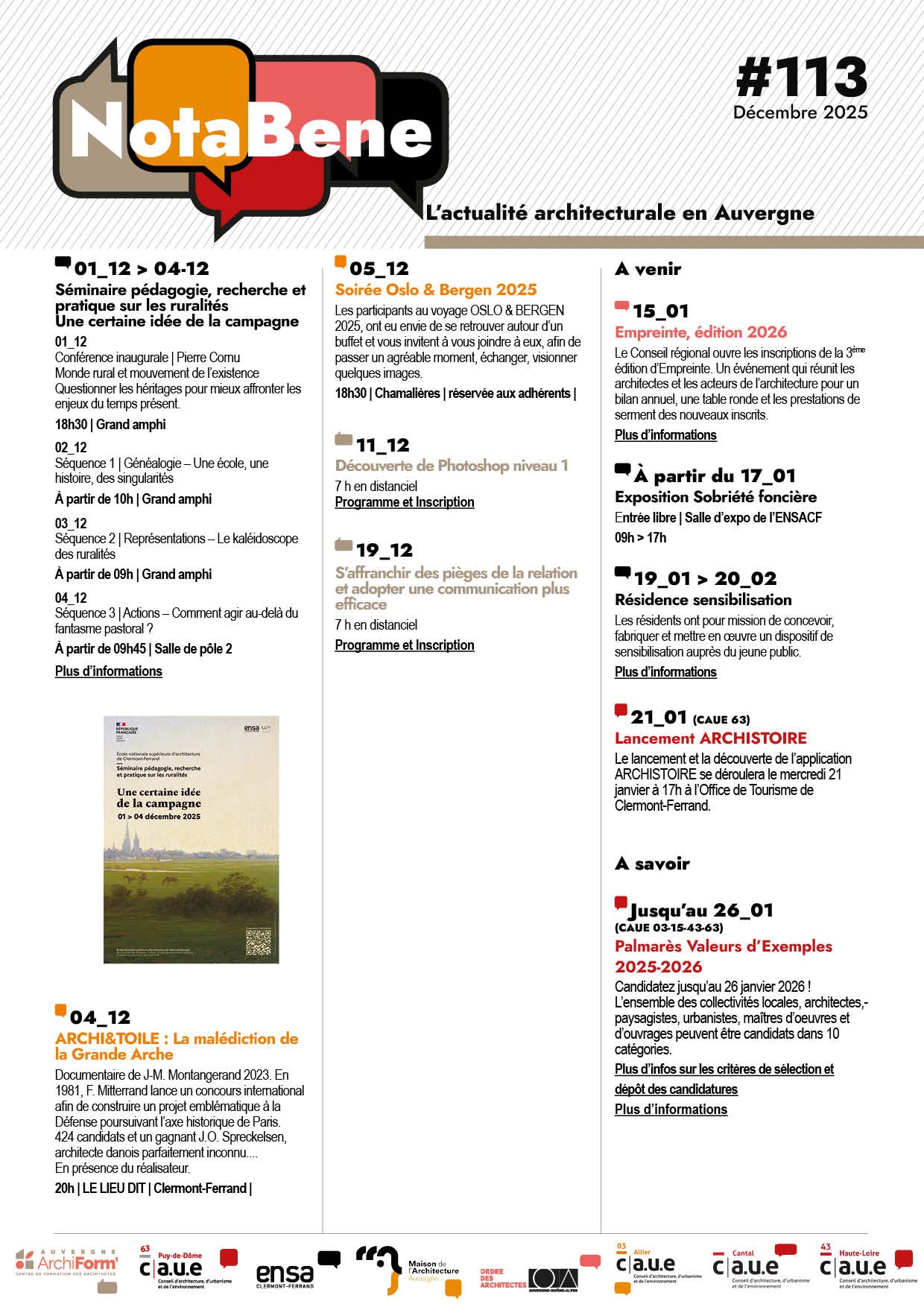 Nota Bene 113 du mois de décembre 2025