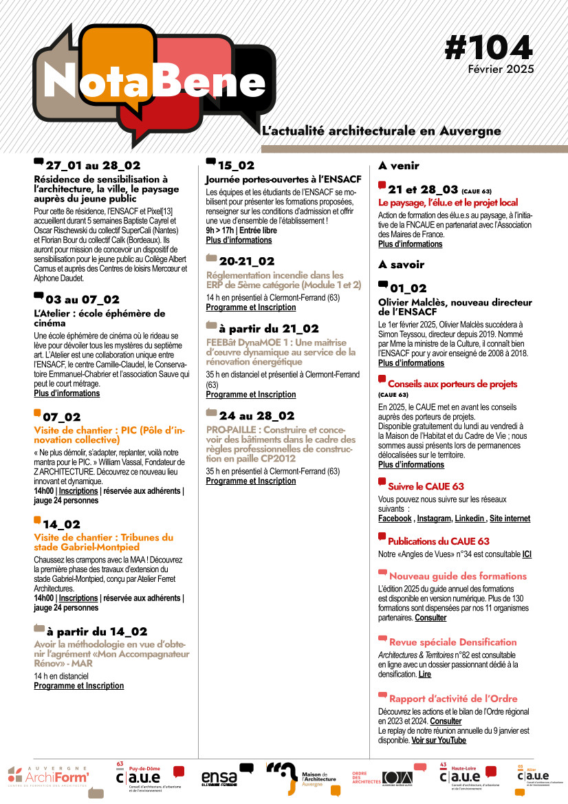 Nota Bene 104 - Février 2025